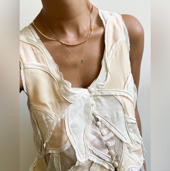 Zara Tops - ZARA Patchwork Leaf Print Vest Limited Edition S/S 2023